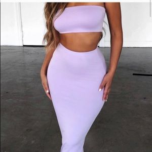 BabyBoo Lilac Two piece skirt set